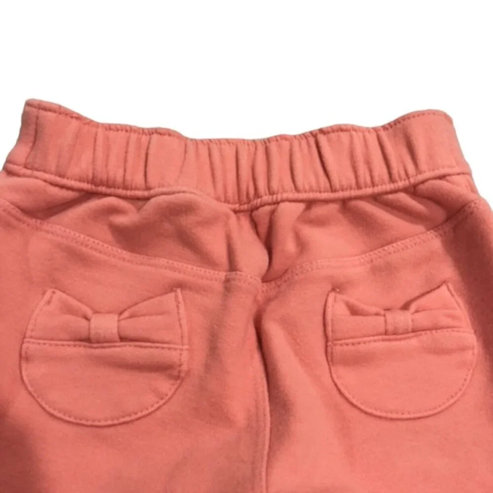 Gymboree 6-12m Coral Bow Pocket Pull On Pants